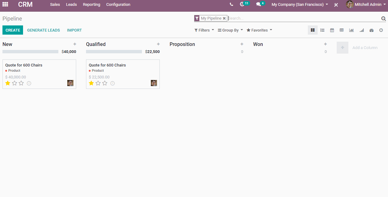 Module CRM - Odoo 