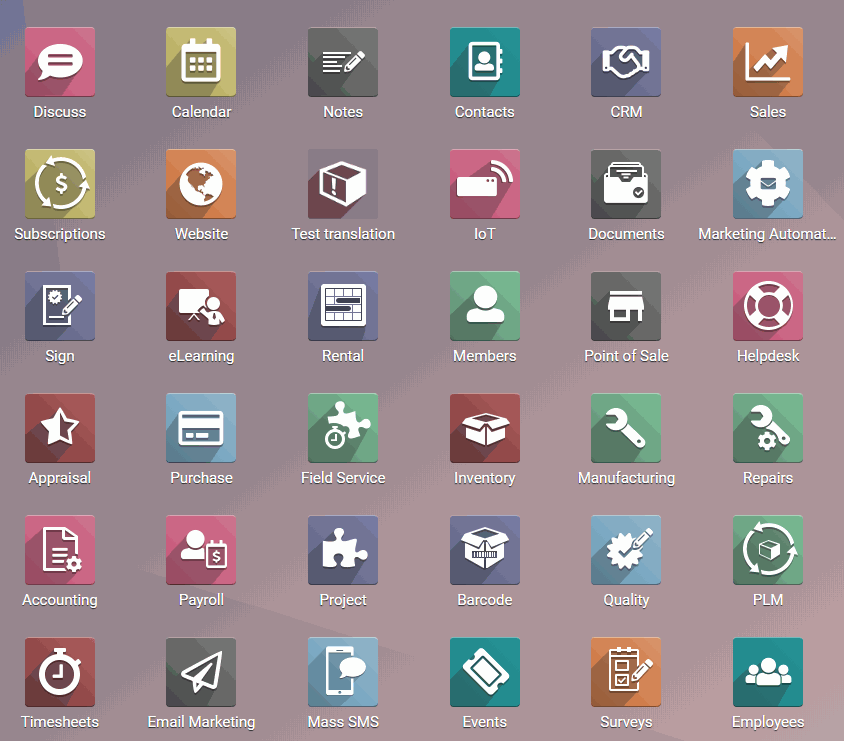 Ensemble des modules Odoo