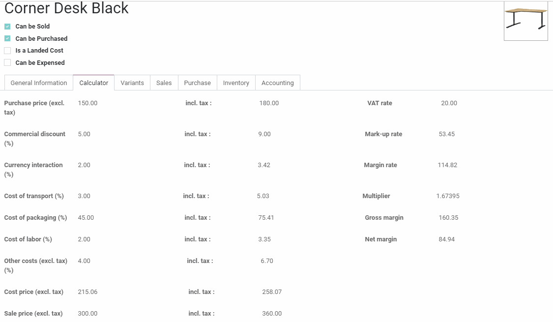 Product Calculator